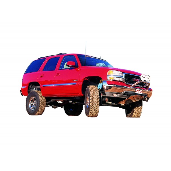 2000-2006 Tahoe Lift Kit 4WD Adjustable 1 to 3 Inch Front 3 Inch Rear BIG BRAWNS Torsion Bar Lift Keys Aircraft Billet Spring Spacers and Shock Extenders